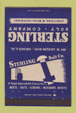 Matchbook Cover - Sterling Bold Fasteners Chicago IL 40 Strike