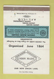 Matchbook Cover - Union Made Label Cigars 40 Strike