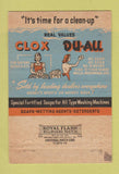 Matchbook Cover - Cleaners Clox Dish Nu Du All Kansas City MO girlie 40 Strike