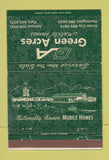 Matchbook Cover Green Acres Mobile Homes Union City Paris Jackson TN? 40 Strike
