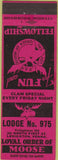 Matchbook Cover - Matchbook Cover Moose Lodge Lehighton PA