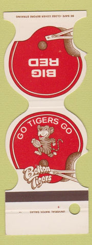 Matchbook Cover - Belton Tigers Football 1976 Bank Belton TX SAMPLE