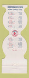 Matchbook Cover - Boston Red Sox Baseball Adams COOP Bank MA 1986