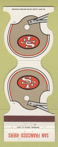 Matchbook Cover - San Francisco 49ers Football Credit Union 1982
