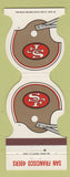 Matchbook Cover - San Francisco 49ers Football 1981 Griffin Bros Western