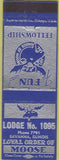 Matchbook Cover - Matchbook Cover Moose Lodge Savanna IL