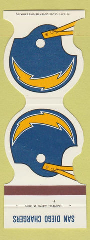Matchbook Cover - San Diego Chargers Football 1980 SAMPLE