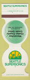Matchbook Cover - Seattle Sonics Basketball Wenatchee WA Credit Union 1981