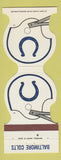 Matchbook Cover - Baltimore Colts Football 1982 Hilton Troy MI