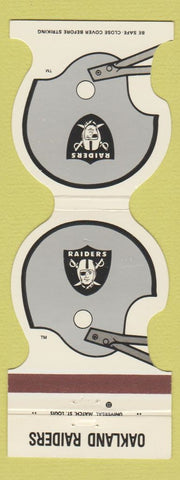 Matchbook Cover - Oakland Raiders Football 1982 Habenicht Glass San Francisco