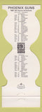 Matchbook Cover - Phoenix Suns Basketball Mother Tucker's 1981