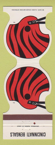 Matchbook Cover - Cincinnati Bengals Football 1982 Reading Supplies OH