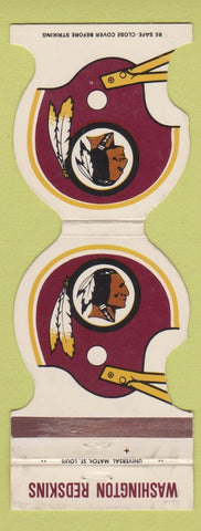 Matchbook Cover - Washington Redskins Football 1980 Savings Loan DC WEAR