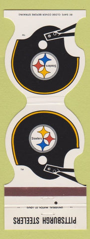 Matchbook Cover - Pittsburgh Steelers Football 1981 Hancock County Savings