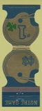 Matchbook Cover - Notre Dame Football 1986 Holiday Inn South Bend IN