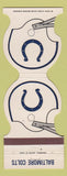 Matchbook Cover - Baltimore Colts Football 1981 Ettco Wire Ridgewood NY #1