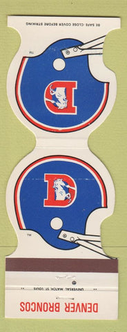 Matchbook Cover - Denver Broncos Football Town House Fort Collins Colorado 1981