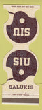 Matchbook Cover - SIU Salukis Carbondale IL 1973 Football Schedule