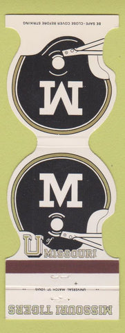 Matchbook Cover - Missouri Tigers Football 1980 MFA Oil
