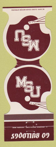 Matchbook Cover - Mississippi State Football 1983 Harry Meyer Meridian MS