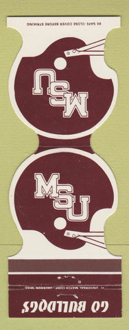 Matchbook Cover - Mississippi State Football 1982 Harry Meyer Meridian MS