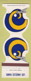 Matchbook Cover - Los Angeles Rams Football 1981 Ricabob Los Alamitos CA