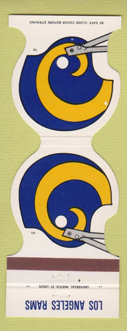 Matchbook Cover - Los Angeles Rams Football 1981 Ricabob Los Alamitos CA