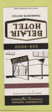 Matchbook Cover - Belair Hotel Chicago IL 30 Strike