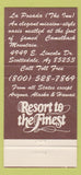 Matchbook Cover - Del Webb's La Posada Hotel Scottsdale AZ 30 Strike