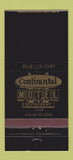 Matchbook Cover - Continental Motel Restaurant Oklahoma City OK 30 Strike