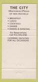 Matchbook Cover - The City Sheraton New Rochelle NY 30 Strike
