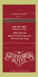 Matchbook Cover - Stockyards Hotel Fort Worth TX 30 Strike