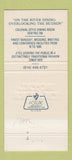 Matchbook Cover - Hotel Thayer West Point NY 30 Strike