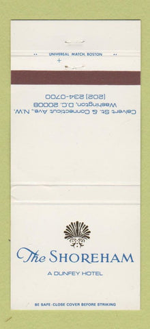 Matchbook Cover - Shoreham Hotel Washington DC WEAR 30 Strike