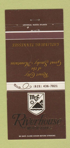 Matchbook Cover - Riverhouse Motor Lodge Gatlinburg TN 30 Strike
