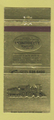 Matchbook Cover - Railroadmen's Savings and Loan Indianapolis IN 30 Strike