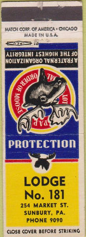 Matchbook Cover - Matchbook Cover Moose Lodge Sunbury PA