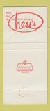 Matchbook Cover - Hess's Stores 30 Strike