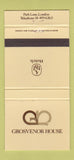 Matchbook Cover - Grosvenor House London UK England 30 Strike