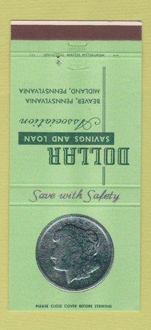 Matchbook Cover - Dollar Savings and Loan Midland PA Beaver 30 Strike