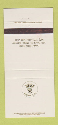 Matchbook Cover - Royal York Hotel Toronto ON 30 Strike