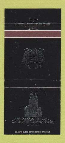 Matchbook Cover - Waldorf Astoria Hotel Hilton New York City WEAR 30 Strike