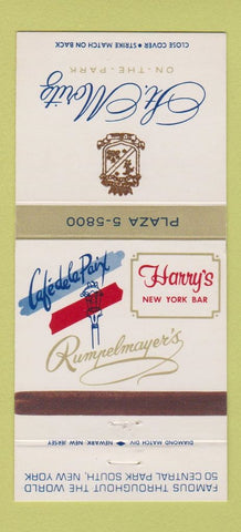 Matchbook Cover - St Moritz Hotel New York City 30 Strike