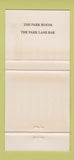 Matchbook Cover - Park Lane Hotel New York City 30 Strike