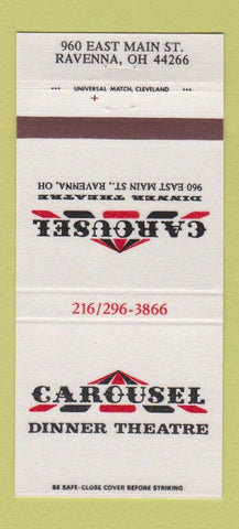 Matchbook Cover - Carousel Dinner Theatre Ravenna OH 30 Strike