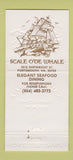 Matchbook Cover - Scale o'De Whale Portsmouth VA WEAR 30 Strike