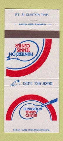 Matchbook Cover - Hunterdon Tennis Center Lebanon NJ 30 Strike