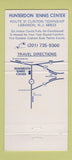 Matchbook Cover - Hunterdon Tennis Center Lebanon NJ 30 Strike