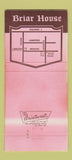 Matchbook Cover - Briar House Carmel by the Sea CA 30 Strike