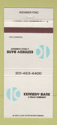 Matchbook Cover - Kennedy Bank and Trust 30 Strike